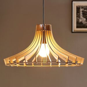 Lindby Houten hanglamp Bela, Ø 47 cm