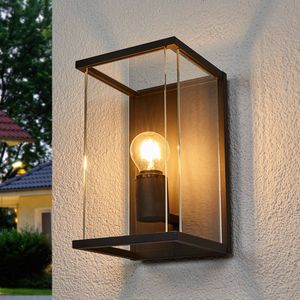 Lucande Outdoor wandlamp Annalea met glasscherm en IP54