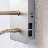 Lindby - Shajan - Wandlamp - Nikkel/Wit