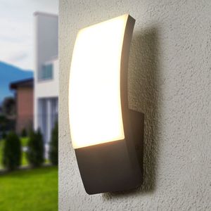 Lucande Buet LED-utevegglys Siara, mørk grått