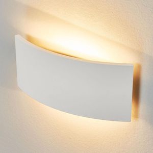 Lindby - wandlamp - 2 lichts - gips, metaal - H: 15 cm - G9 - wit