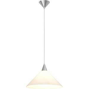 Lindby - hanglamp - 1licht - glas, metaal - H: 17 cm - E27 - wit