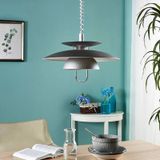 Lindby Hanglamp Nadija - Grijs - In Hoogte Verstelbaar - 43 cm