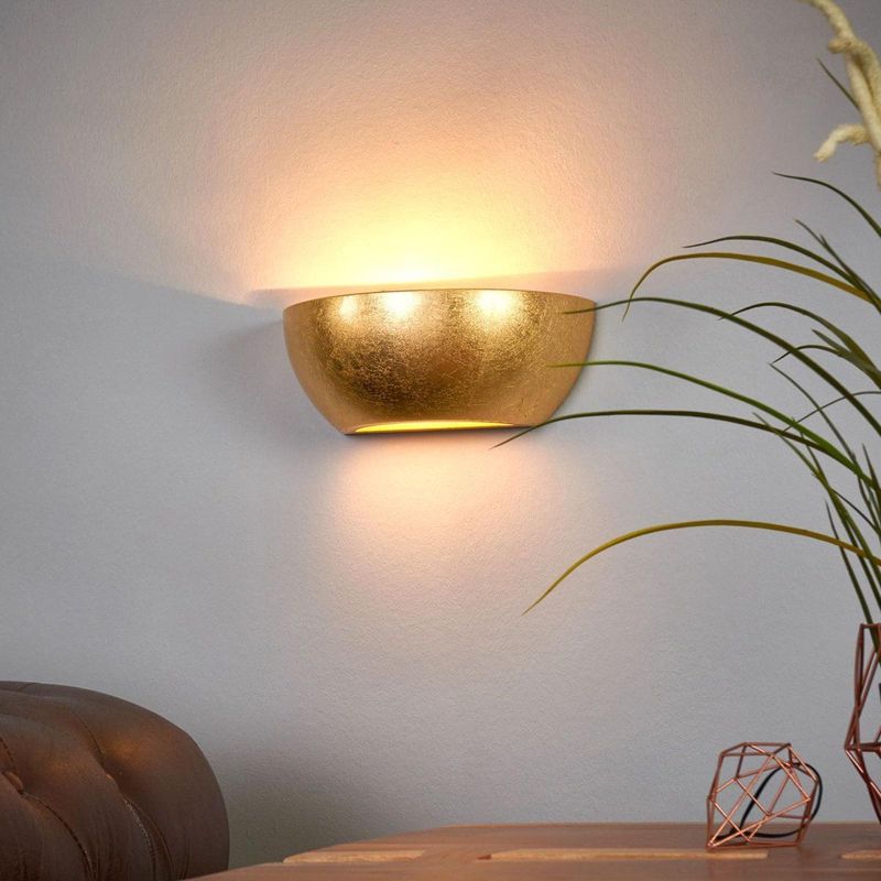 Lindby Wandlamp Kolya - Goudkleurige Afwerking - Elegante Lichtbron