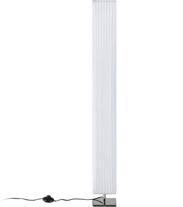 Lindby - Janno Vloerlamp - Wit - Chroom - Textiel