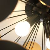 Lindby - Kinan - Plafondlamp - Zwart - Dimbaar - Modern - Kunststof