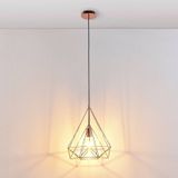 Lindby - hanglamp - 1licht - metaal - H: 50 cm - E27 - glanzend koper