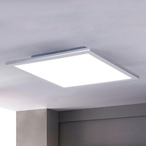 ZenithBeam 50 cm vierkante woonkamerverlichting - dimbare LED-plafondlamp met afstandsbediening, metalen plafondverlichtingsarmatuur voor slaapkamers, keuken, hal, kantoor - 52W (mat wit