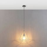 Lindby - hanglamp - 1licht - metaal - H: 50 cm - E27 - chroom