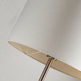 Lindby - Parsa Vloerlamp - Wit - Stijlvol Design - Nikkel Afwerking