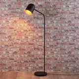 Lindby - Morik - Vloerlamp - Zwart/Goud - Leeslamp