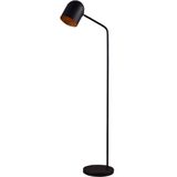 Lindby - Morik - Vloerlamp - Zwart/Goud - Leeslamp