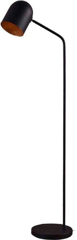 Lindby - Morik - Vloerlamp - Zwart/Goud - Leeslamp