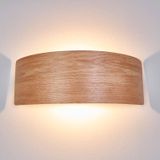 Lindby - Rafailia - Wandlamp - Donker Hout - Modern - LED