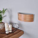 Lindby - Rafailia - Wandlamp - Donker Hout - Modern - LED