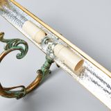 Lindby - Wandlamp - 2 lichts - metaal - H: 17 cm - E14 - kopergroen