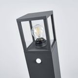 Lucande - Padverlichtin - Zuillampen - 1licht - Drukgegoten Aluminiu - Glas - H: 65 cm - E27