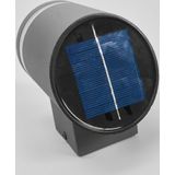 Lindby - Solar Buitenlamp - 1licht - Roestvrij Staa - Kunststof - H: 13 cm - Grij - Transparant
