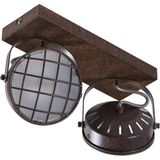 Lindby - Tamin 2 - Plafondlamp - Roest/Wit - Met LED Lampen