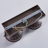 Lindby - Tamin 2 - Plafondlamp - Roest/Wit - Met LED Lampen