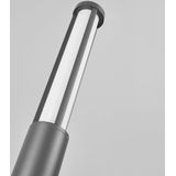 Lucande - LED Buitenlamp - 1licht - Aluminiu - Polycarbonaat - H: 220 cm - Donkergrij - Wit