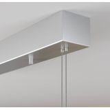 Lucande - Hanglampen- met dimmer - 6 lichts - metaal, aluminium - H: 1.6 cm - mat nikkel - Inclusief lichtbronnen
