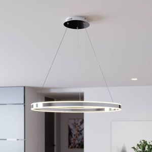 Lucande LED hanglamp Lyani in chroom, dimbaar, 80 cm