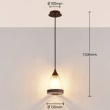 Lindby - hanglamp - 1licht - metaal, glas - H: 25.8 cm - E27 - roestbruin, helder