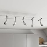 Lindby Kabelsysteem Rope met spots, 5-lamps