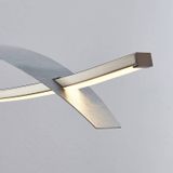 Lucande - Hanglampen- met dimmer - 1licht - metaal, kunststof - zilver - Inclusief lichtbron