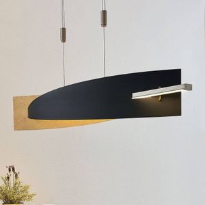 Lucande - Hanglampen- met dimmer - 1licht - Metaal, kunststof - zwart, goud - Inclusief lichtbron