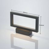 Lindby - LED wandlamp buiten - 1licht - aluminium, glas - H: 5.4 cm - donkergrijs - Inclusief lichtbron