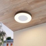 Lucande LED buitenplafondlamp Sora, rond, sensor