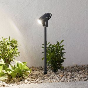 Lucande - Buitenspots - 1licht - Gegoten aluminium - H: 40 cm - GU10 - donkergrijs