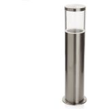 Lindby - buitenlamp - 1licht - Roestvrij staal, polycarbonaat - H: 49 cm - E27 - roestvrij staal, helder
