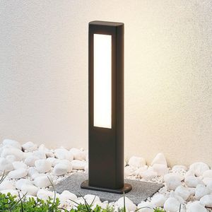 Lucande LED sokkellamp Mhairi, hoekig, 50 cm