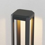 Lucande LED sokkellamp Fery in antraciet, 50 cm