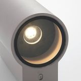 Lindby LED buitenwandlamp Katalia Beton, twee lampjes