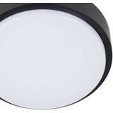 Lindby - LED Plafondlamp - 1licht - Polycarbonaa - ABS - H: 6 cm - Donkergrijs (RAL 702 - Wit