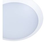 Lindby - LED Plafondlamp - 1licht - Polycarbonaa - ABS - H: 8.5 cm - Wit (RAL 9003 - Wit