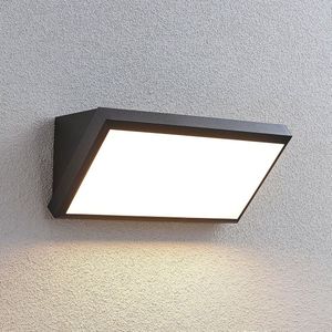 Lindby LED Plafondlamp - 1 Licht - H: 13.8 cm - Donkergrijs - Wit