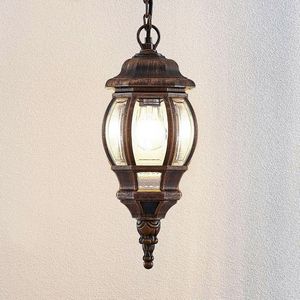 Lindby - Sokkellamp - 1licht - kunststof - H: 38.5 cm - E27 - goud geborsteld