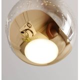 Lucande LED hanglamp Hayley met glasbol, 1 lampje, goud