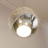 Lucande LED hanglamp Hayley met glasbol, 3 lampjes, chroom