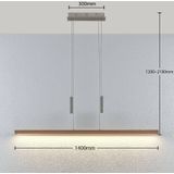 Lucande - Hanglamp - 1licht - hout, metaal - H: 4 cm - beuken naturel - Inclusief lichtbron