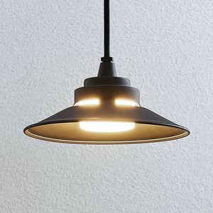 Lindby LED buiten hanglamp Cassia, donkergrijs