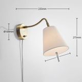 Lindby - Ethan - Wandlamp - Messing