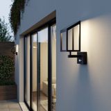 Lucande - solar buitenlamp - 1licht - aluminium, kunststof - H: 39.6 cm - grafietgrijs (RAL 840-M) - Inclusief lichtbron