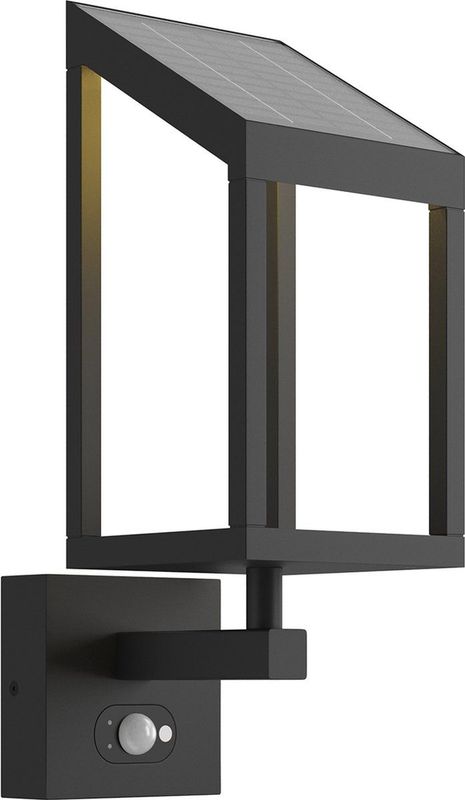 Lucande - solar buitenlamp - 1licht - aluminium, kunststof - H: 39.6 cm - grafietgrijs (RAL 840-M) - Inclusief lichtbron