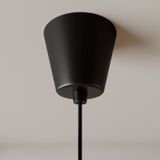 Lindby Simaria stoffen hanglamp, zwart
